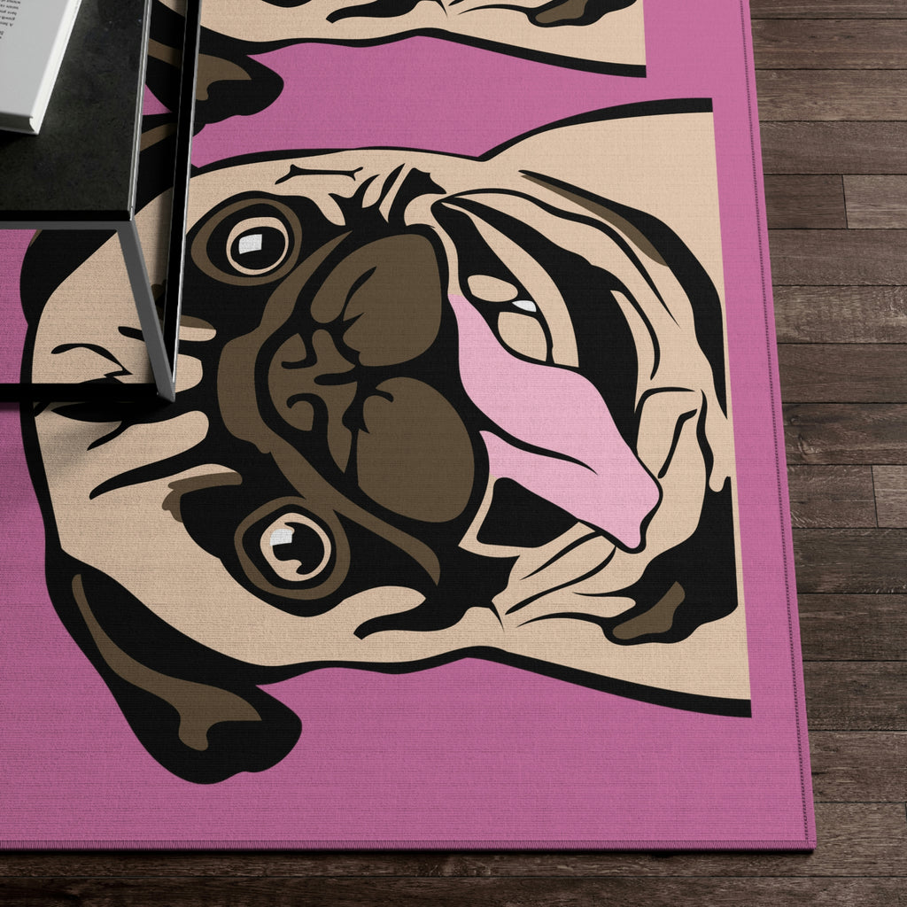 Pug Therapist Dog POD Dornier Rug