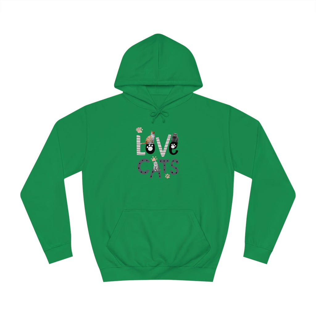 LOVE CATS POD Unisex College Hoodie