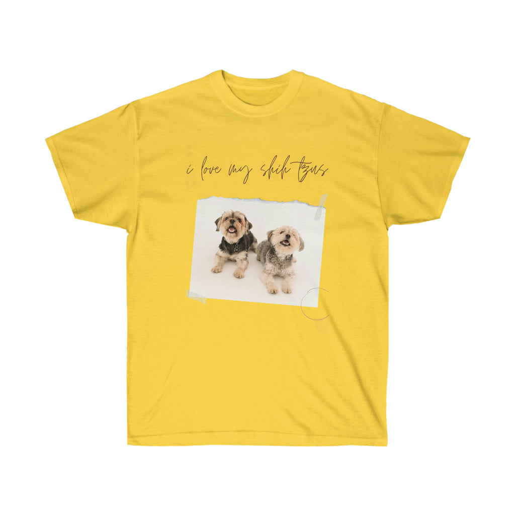 i love my shih tzus Dog POD Unisex Ultra Cotton Tee