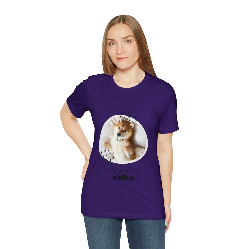 I love my Shiba Dog POD Unisex Jersey Short Sleeve Tee