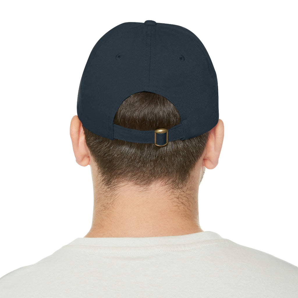 Born to Ride Horse POD Dad Hat with Leather Patch (Round)