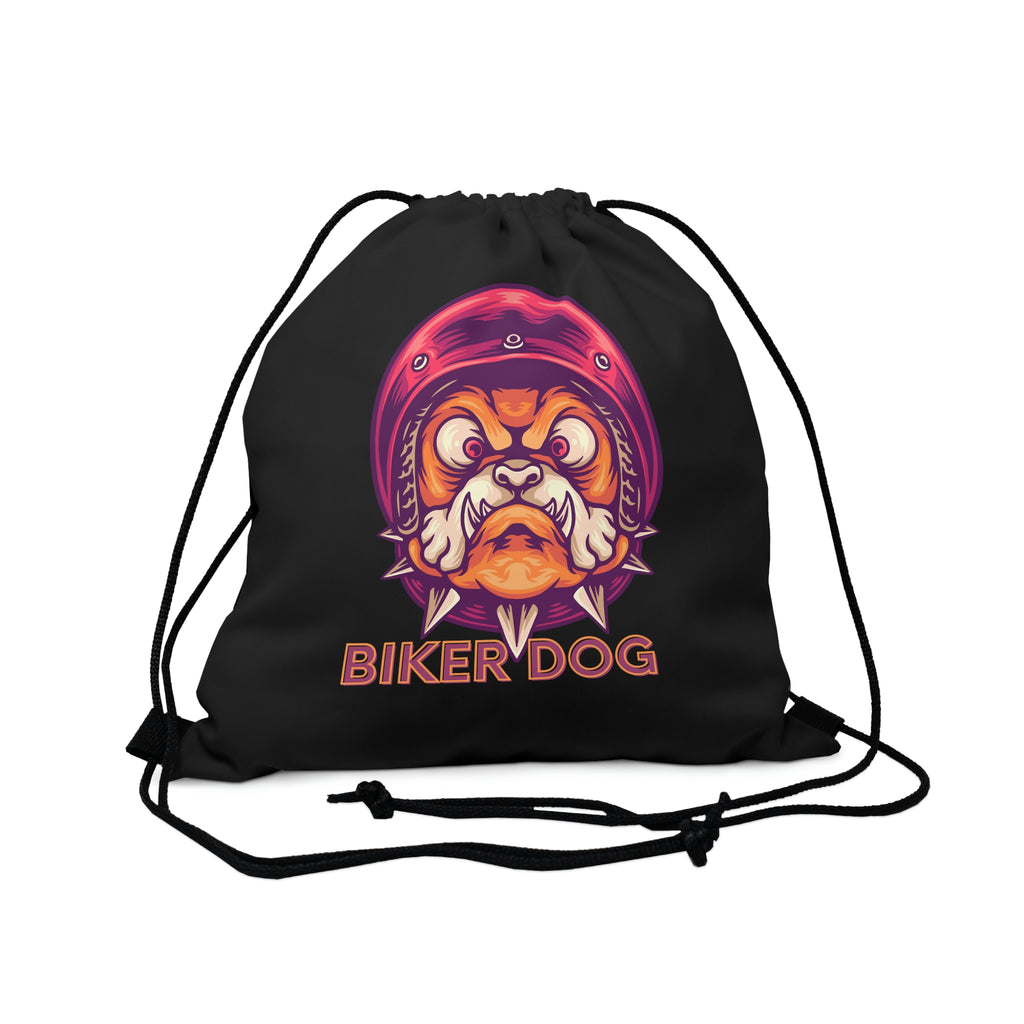 Biker Dog POD  Outdoor Drawstring Bag