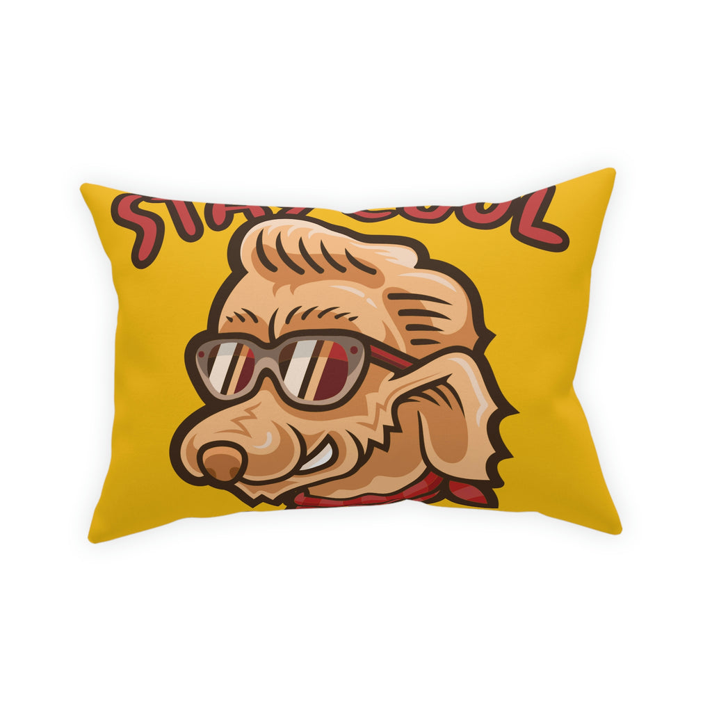 Stay Cool Dog POD Broadcloth Pillow