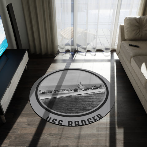 uss Ranger  United States Ships POD Round Rug