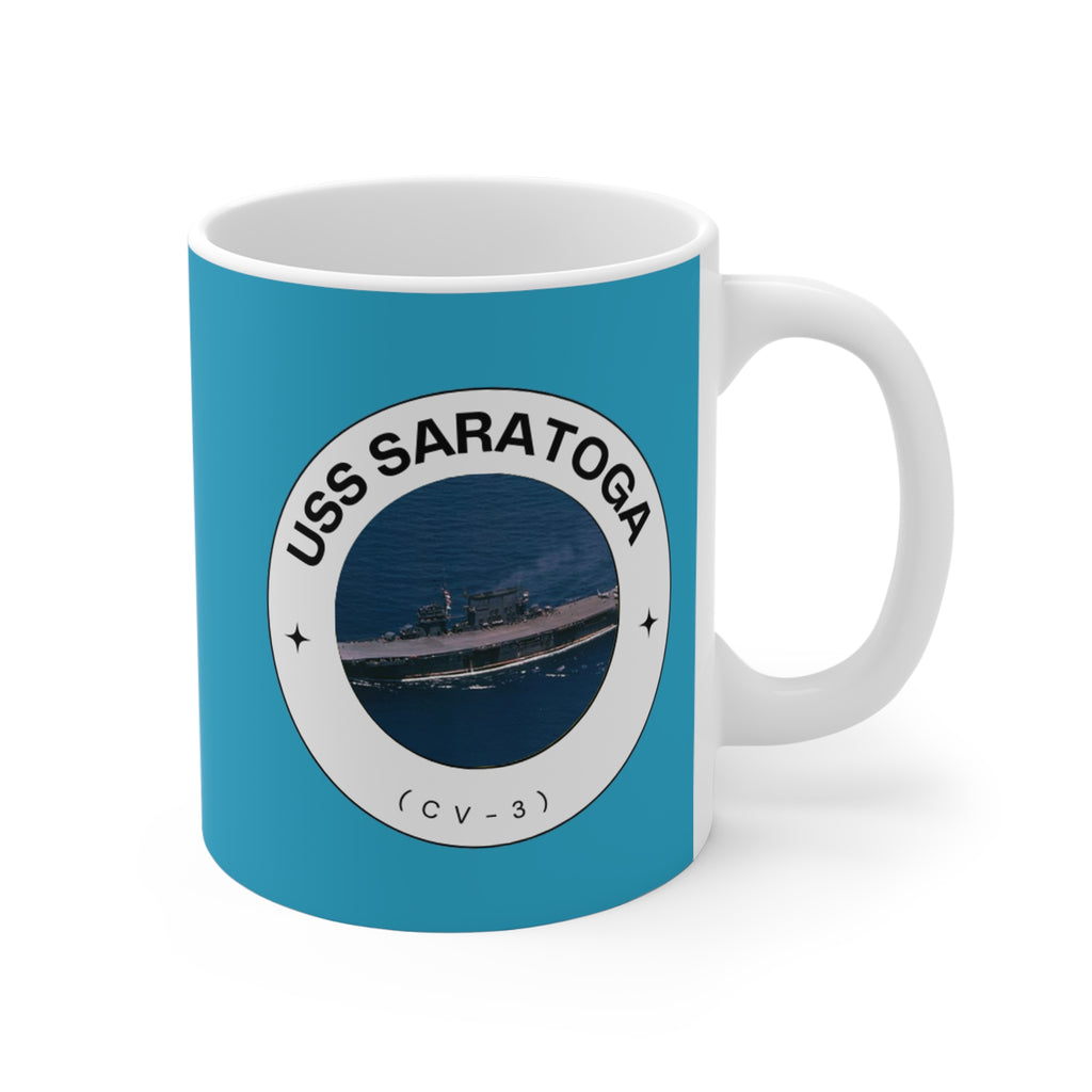 USS Saratoga (CV-3) United States Ships POD Mug 11oz