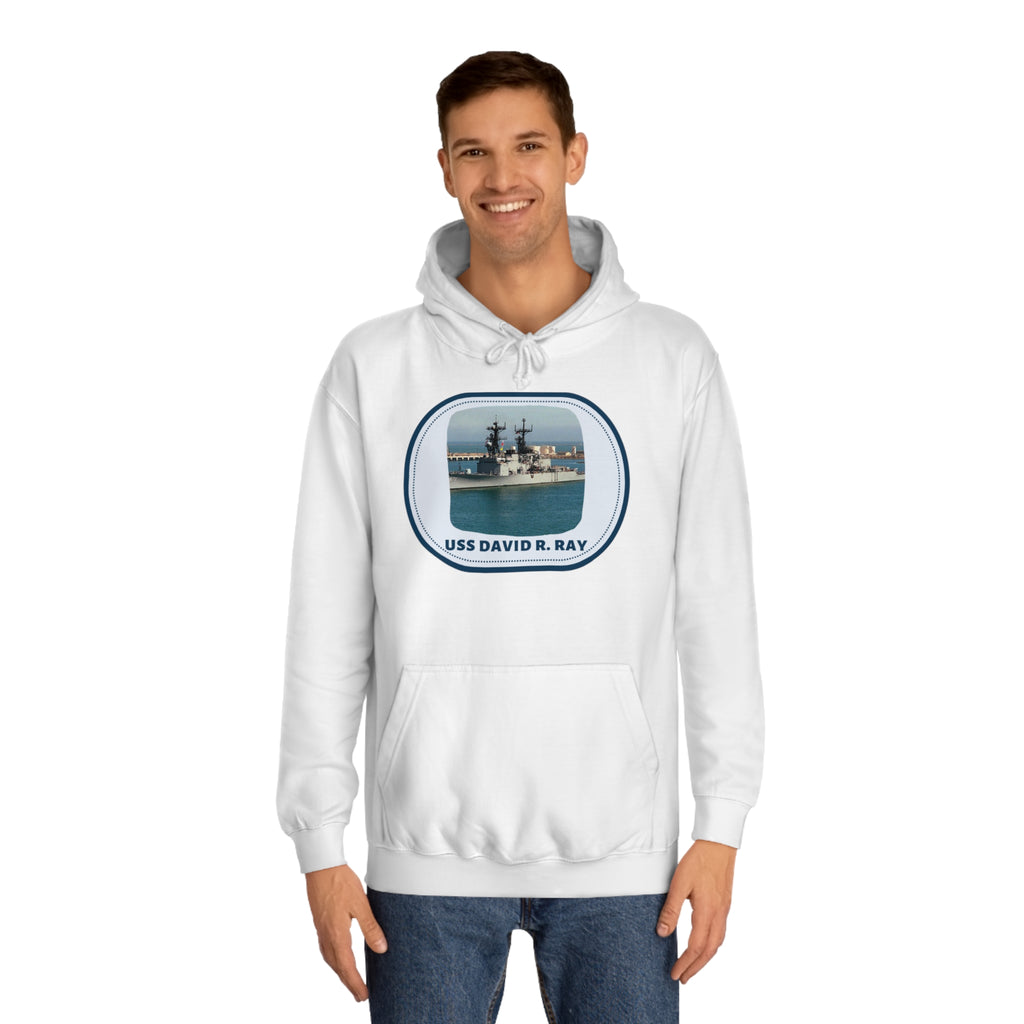 USS David R. Ray United States Ships POD Unisex College Hoodie