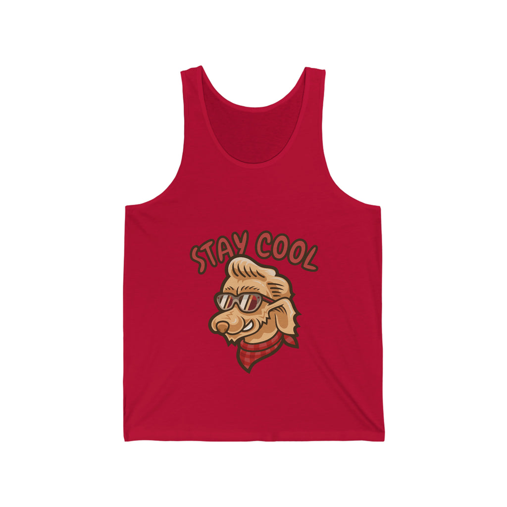 Stay Cool Dog Unisex Jersey Tank POD