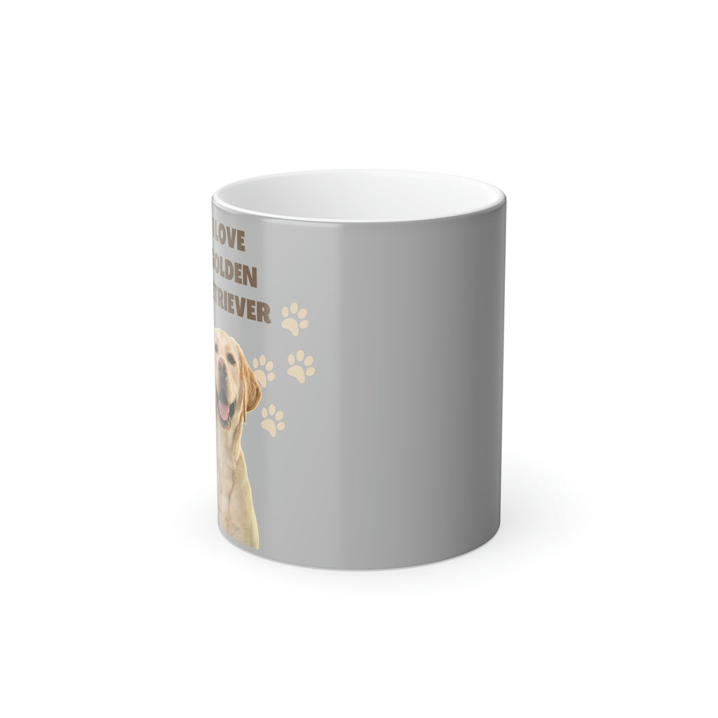 I love my Golden Retriever Dog POD Color Morphing Mug, 11oz