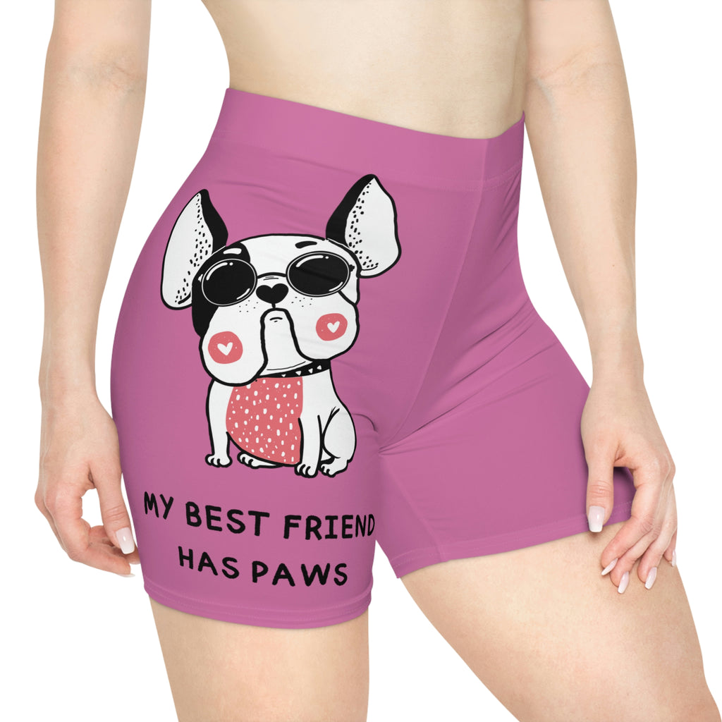 My Bestfriend Has Paws POD Women's Biker Shorts (AOP)