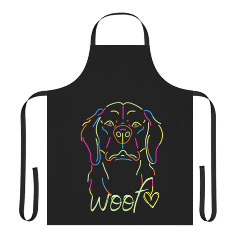 Neon Dog POD Apron (AOP)