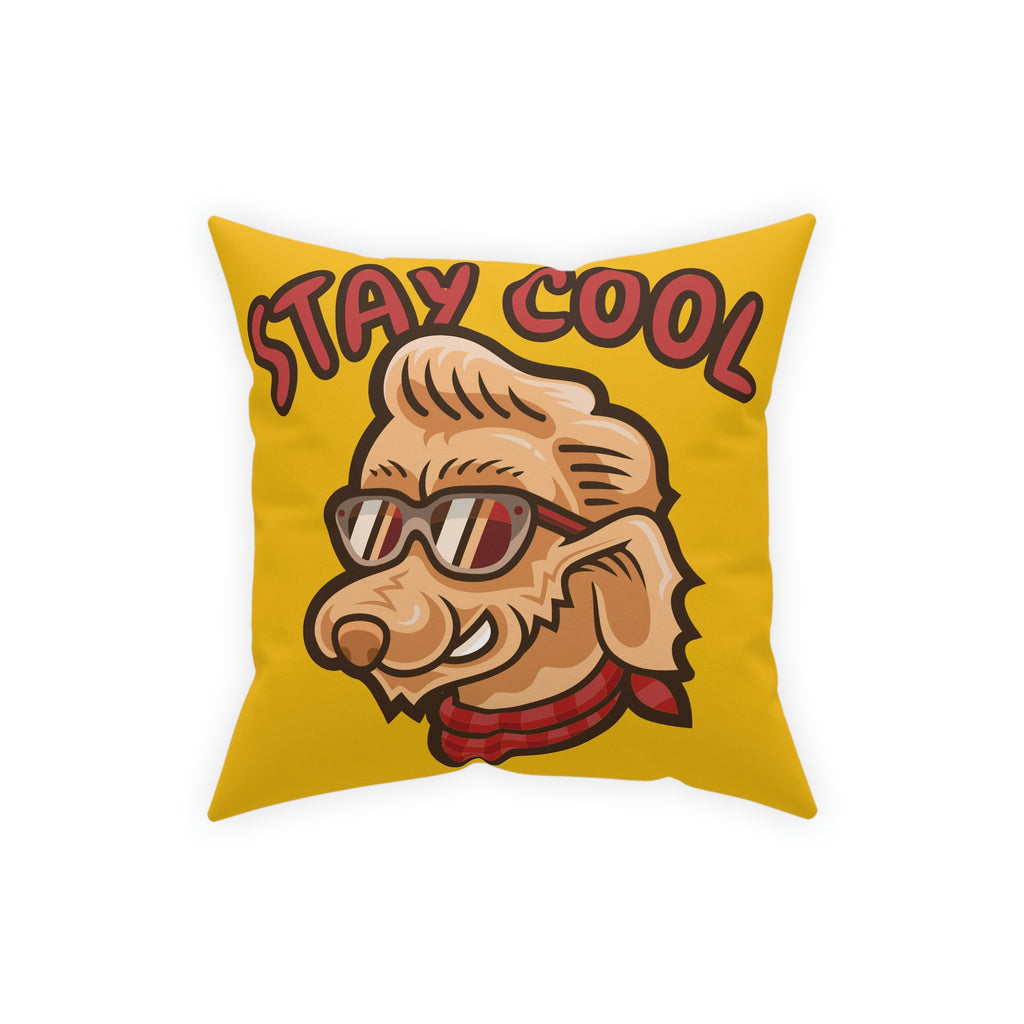 Stay Cool Dog POD Broadcloth Pillow