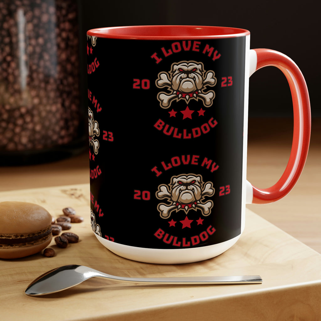 I love my Bulldog Dog POD Two-Tone Coffee Mugs, 15oz