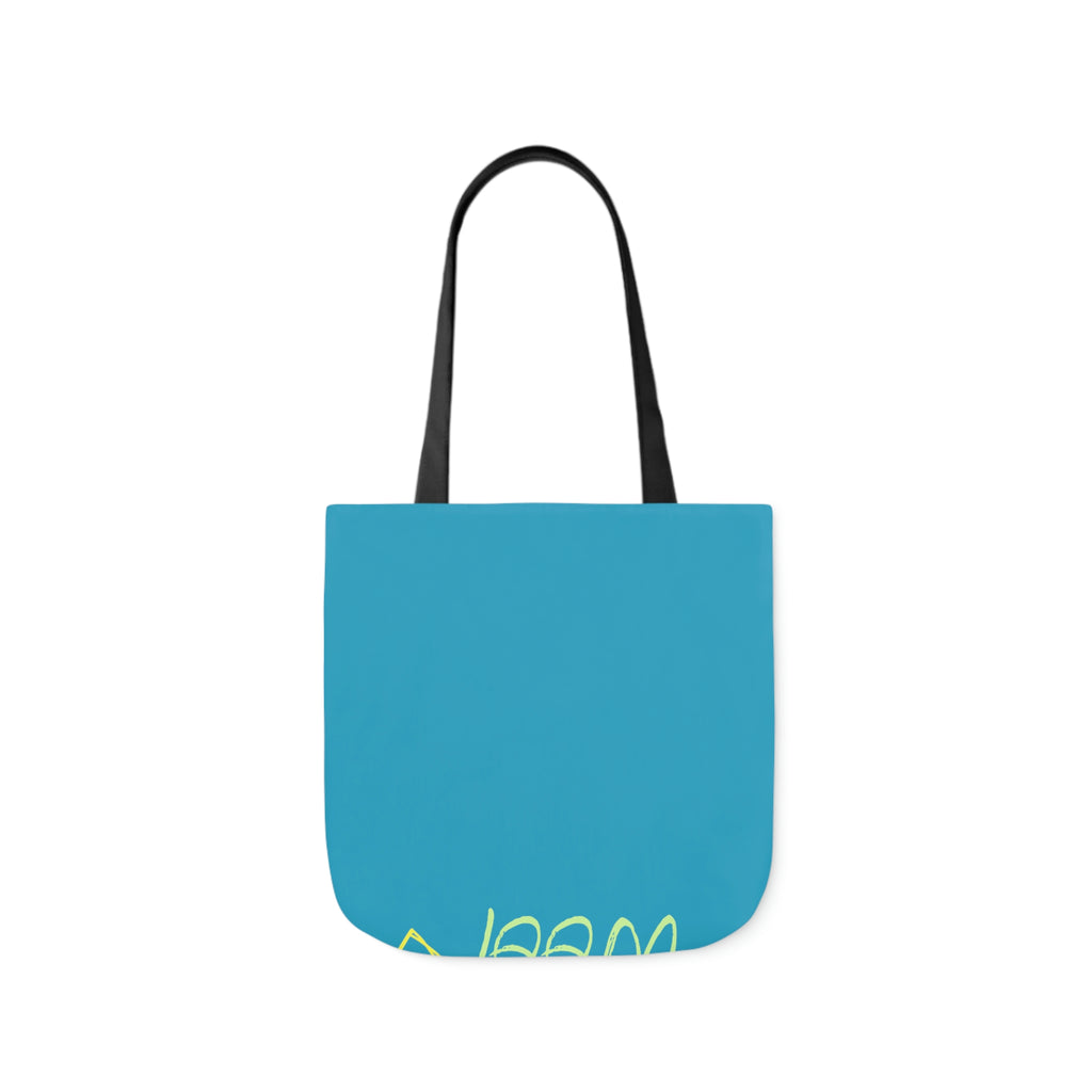 Neon Dog POD Polyester Canvas Tote Bag (AOP)