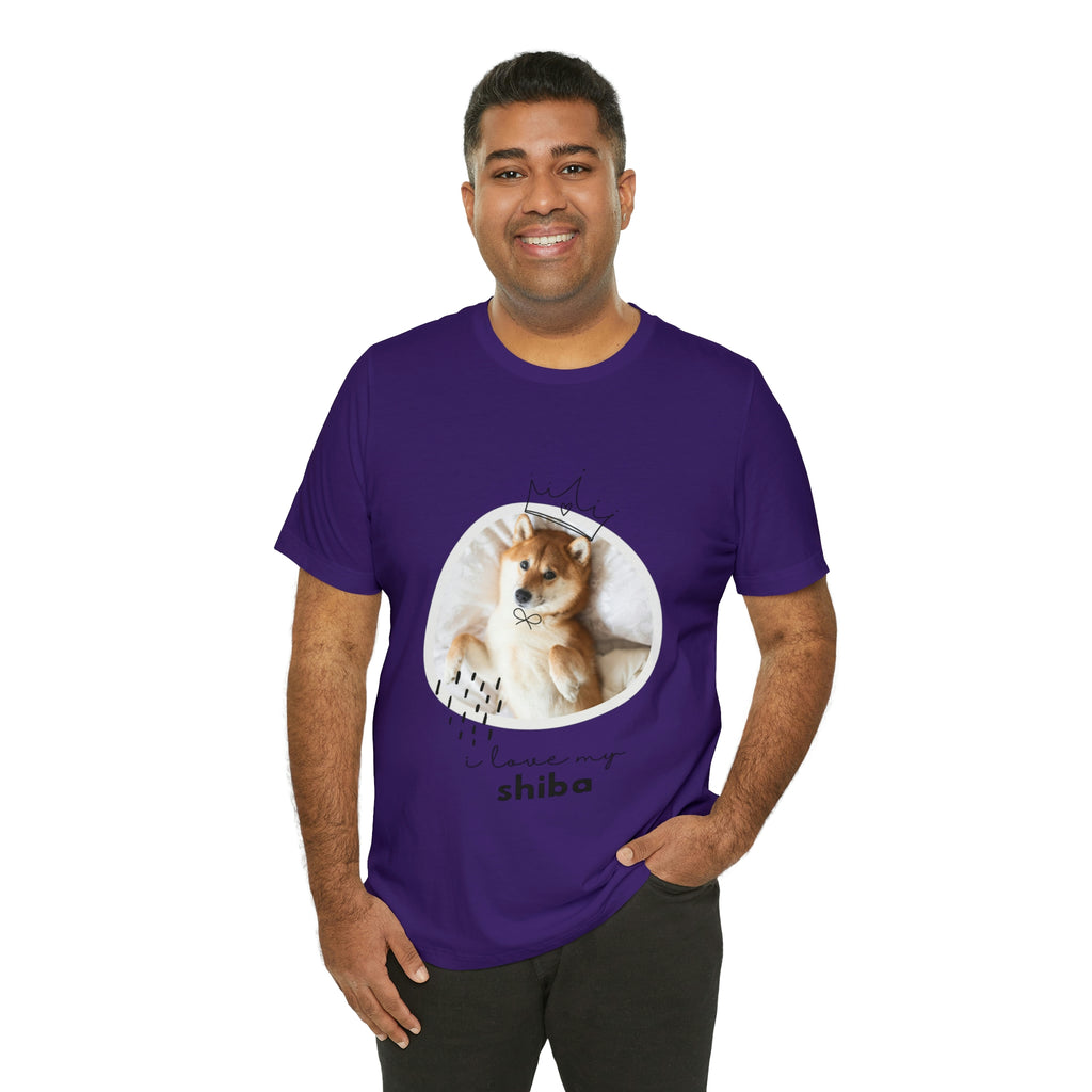 I love my Shiba Dog POD Unisex Jersey Short Sleeve Tee