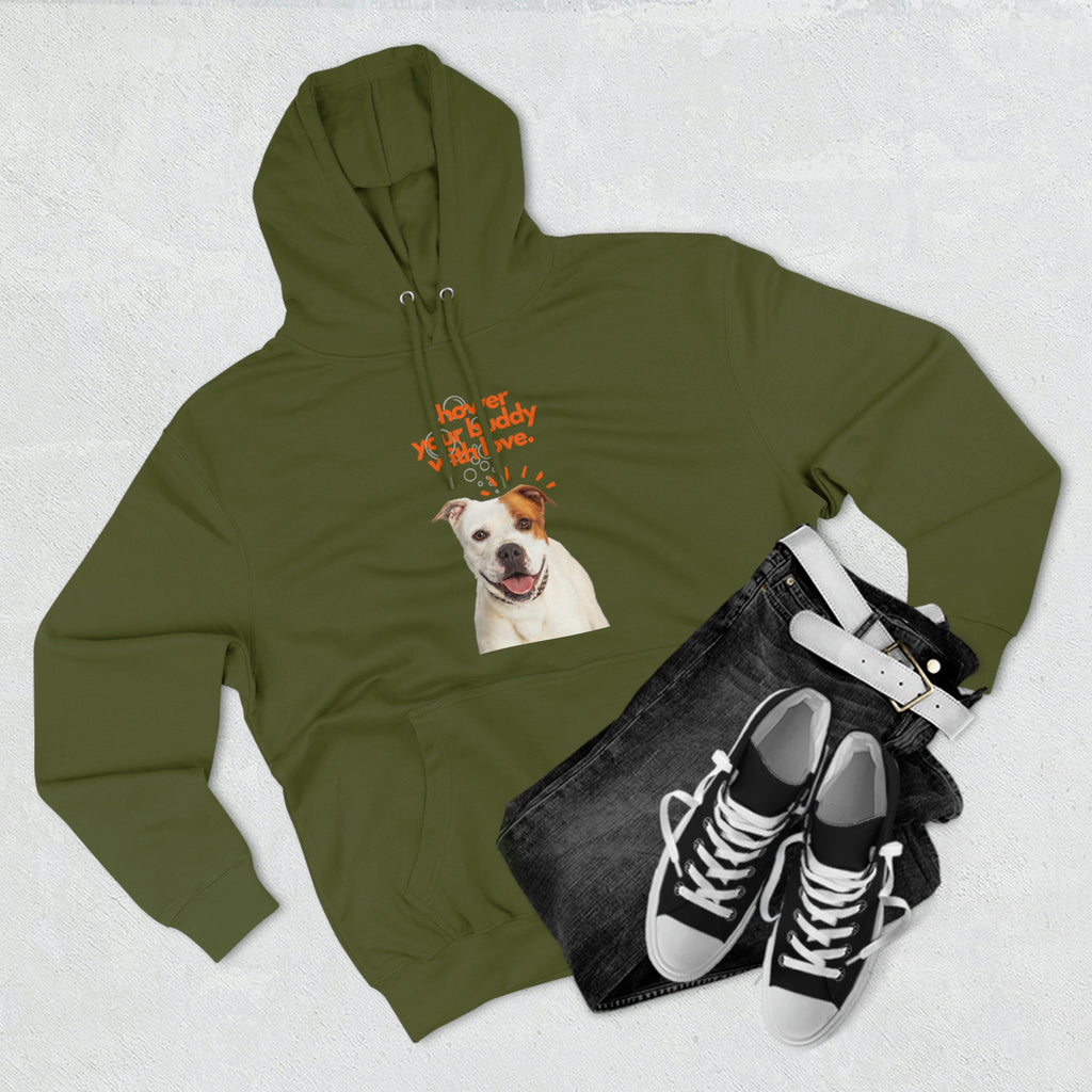 shower your buddy with love dog  Unisex Premium Pullover Hoodie