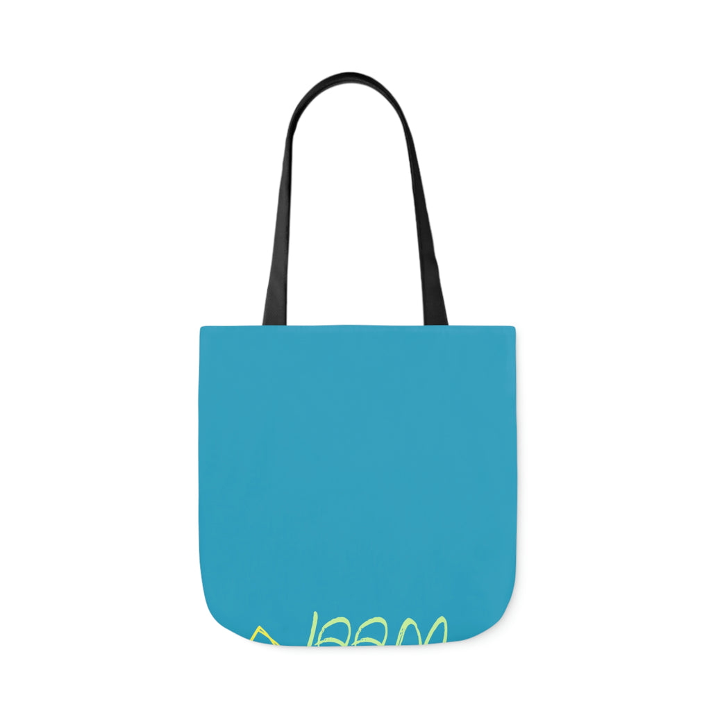 Neon Dog POD Polyester Canvas Tote Bag (AOP)