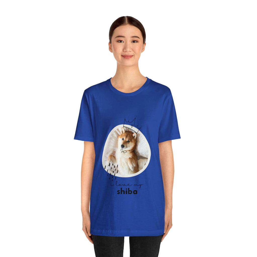 I love my Shiba Dog POD Unisex Jersey Short Sleeve Tee