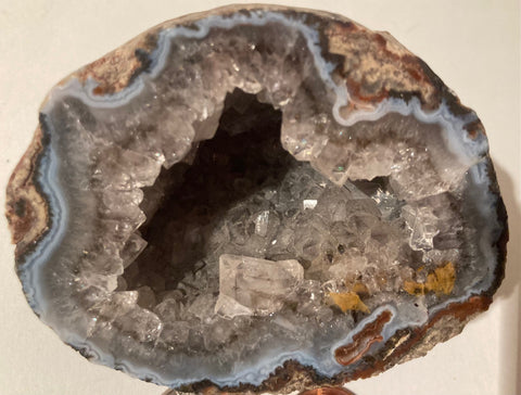 Vintage Natural Amethyst Stone, Nice Different Colors, 3" x 2 1/2" x 2", Paper Weight, Shelf Decor, Desk Display, Quality