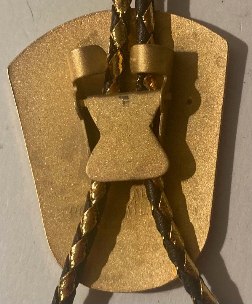 Vintage 2001 Metal Bolo Tie, Shriner's Hospital, Al Bahr, San Diego, Shriners Race To Help Kids, RG Awards, Fresno, California, The People That Do The Best Work For Kids