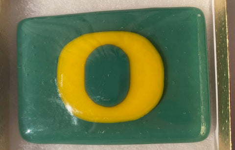 Vintage Glass Belt Buckle, Nice Green Glass with Letter O, Initial O, Nice Western Style Design, 3" x 2 1/4", Heavy Duty, Quality, Thick Metal, Made in USA, For Belts, Fashion, Shelf Display, Western Wear, Southwest, Country, Fun, Nice,