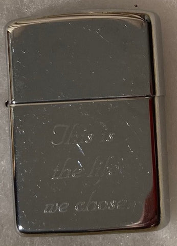 Metal Zippo Lighter, Etched 1994