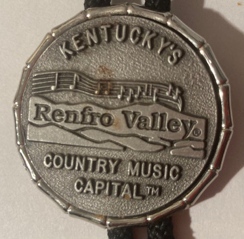 Vintage Metal Bolo Tie, Silver and Pewter