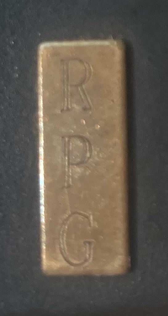 Vintage Metal Zippo, Lighter, Black with Brass Plate, RPG,