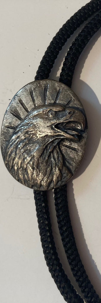 Vintage Metal Bolo Tie, Eagle, Nice Western Design, Quality, Heavy Duty, Country & Western, Made in USA, Cowboy, Western Wear, Horse, Apparel, Accessory, Tie, Nice Quality Fashion