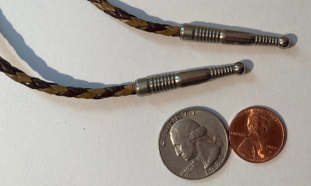 Vintage Metal Bolo Tie, Nice Blue Turquoise Stone, Nice Western Design, Quality, Heavy Duty, Made in USA, Country & Western, Cowboy, Western Wear, Horse, Apparel, Accessory, Tie, Nice Quality Fashion