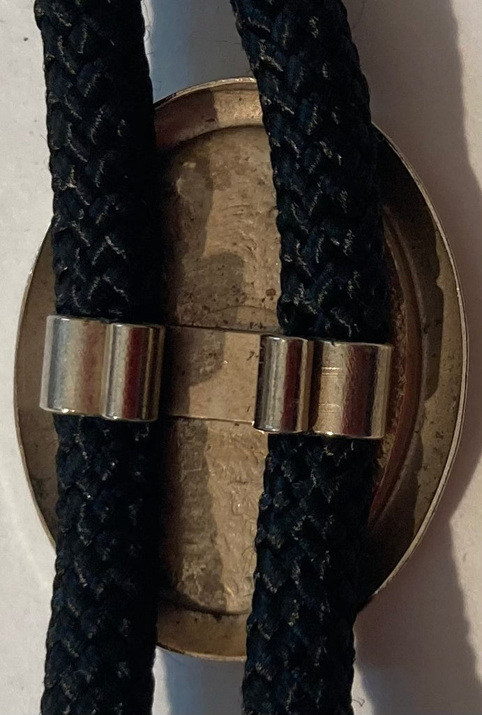 Vintage Metal Bolo Tie, Moose, LOOM, Loyal Order Of Moose, Lodge, Mother of Pearl, Nice Western Design, Quality, Heavy Duty, Made in USA, Country & Western, Cowboy, Western Wear, Horse, Apparel, Accessory, Tie, Nice Quality Fashion,