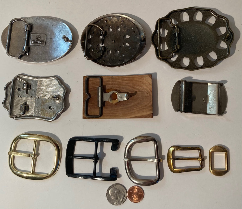 Vintage Lot of 11 Assorted Different Country and Western Wear Style Belt Buckles, Country & Western, Art, Resell, For Belts, Fashion, Shelf Display, Nice Belt Buckles, Wholesale