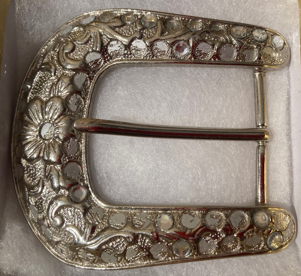 Vintage Metal Belt Buckle, Cowboy, Cowgirl, Nice Western Design, 3 1/2" x 3", Country and Western, Heavy Duty, Made in USA, Fashion, Belts, Shelf Display, Collectible Belt Buckle