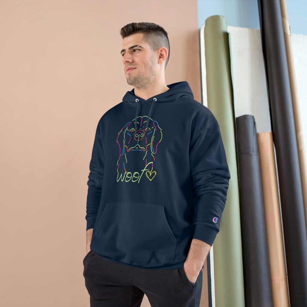 Neon Dog Champion Hoodie POD