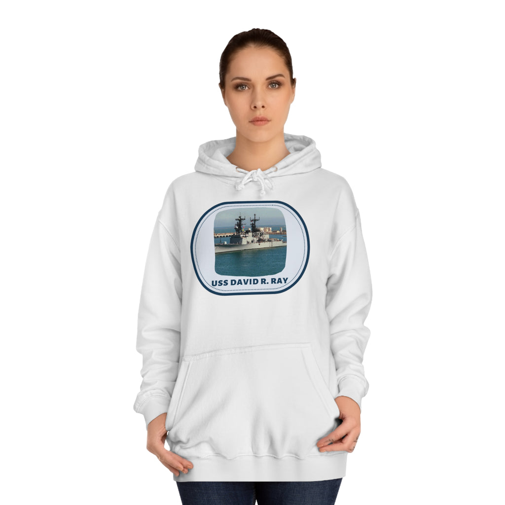 USS David R. Ray United States Ships POD Unisex College Hoodie