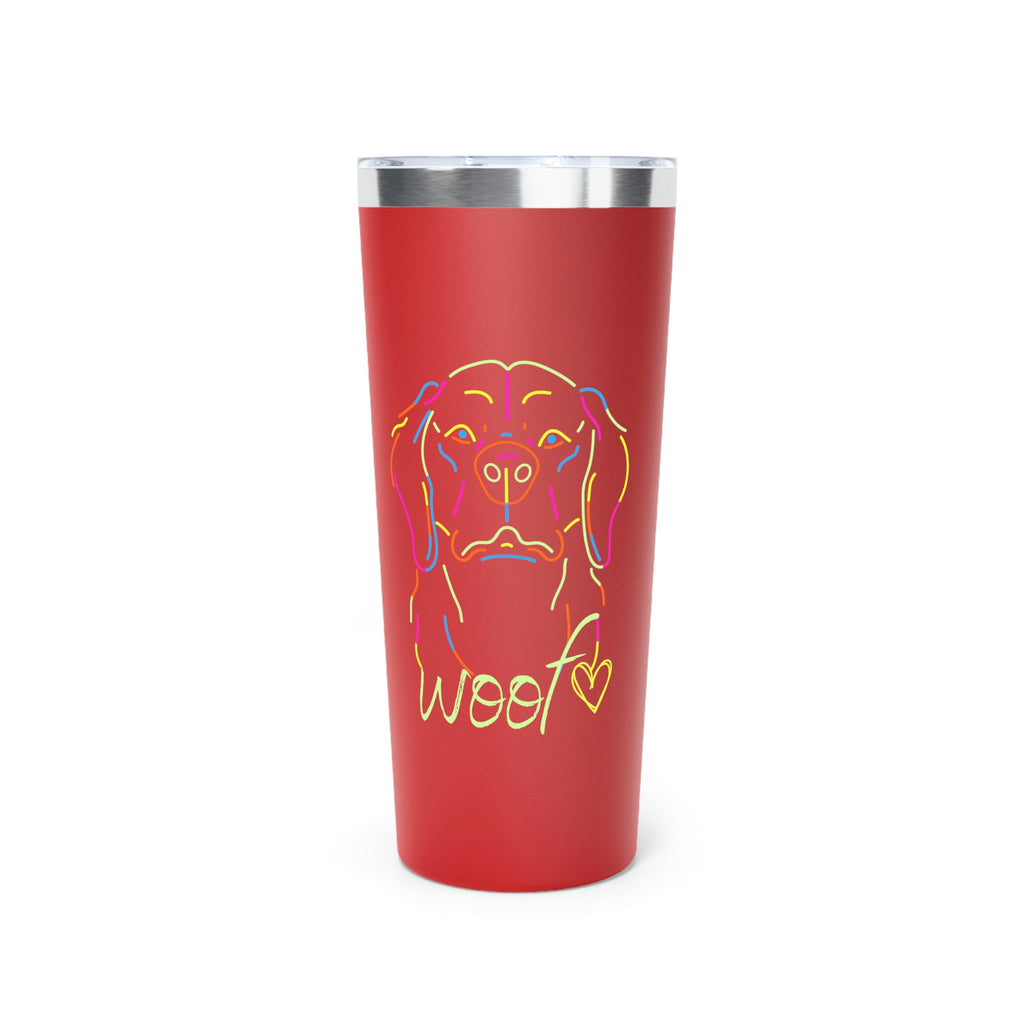 Neon Dog POD Copper Vacuum Insulated Tumbler, 22oz