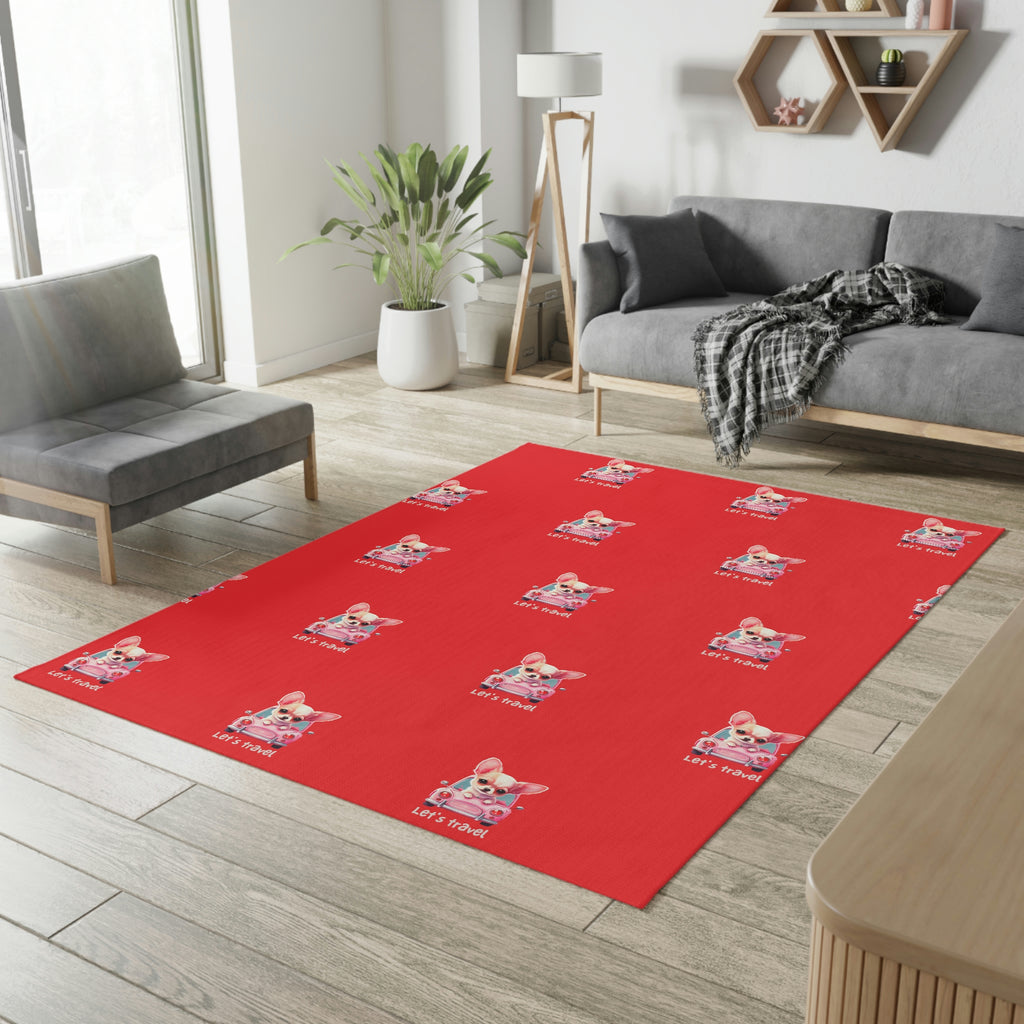 Let's Travel Dog POD Dobby Rug