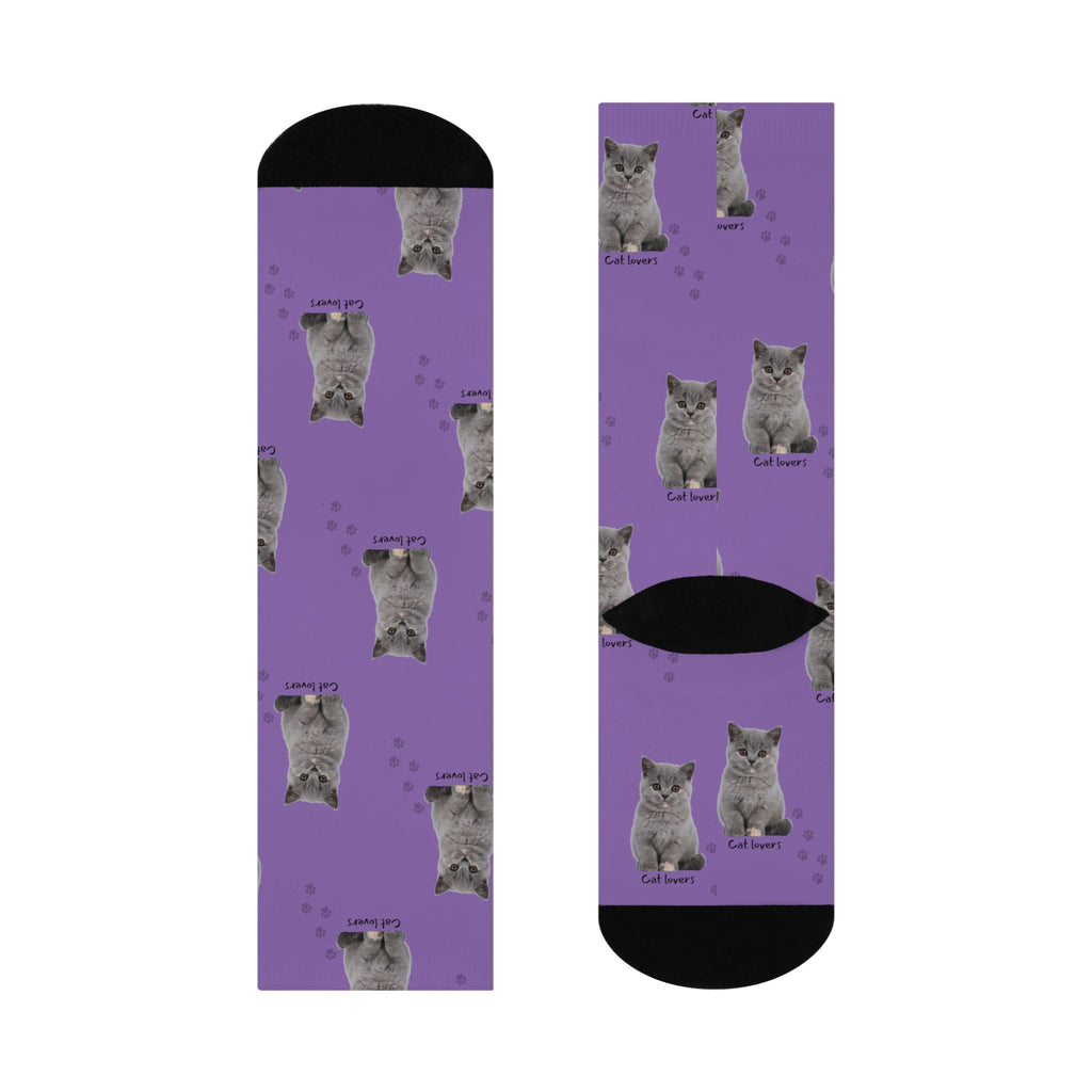 Cat Lovers POD Cushioned Crew Socks