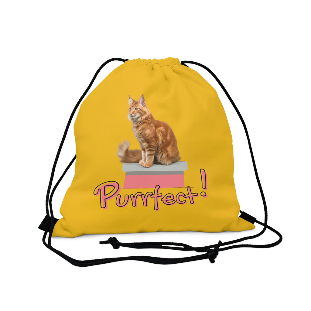 Purrfect Cat POD Outdoor Drawstring Bag