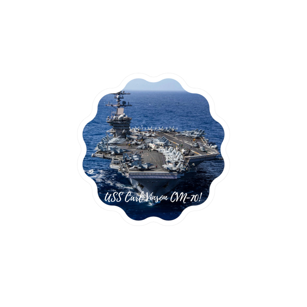 USS Carl Vinson CVN-70 POD Navy Ship  Kiss-Cut Vinyl Decals