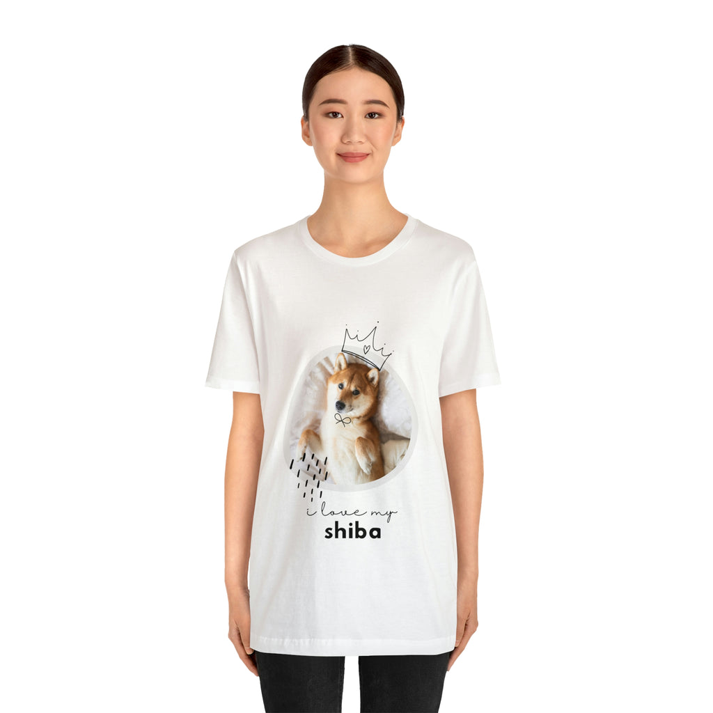 I love my Shiba Dog POD Unisex Jersey Short Sleeve Tee