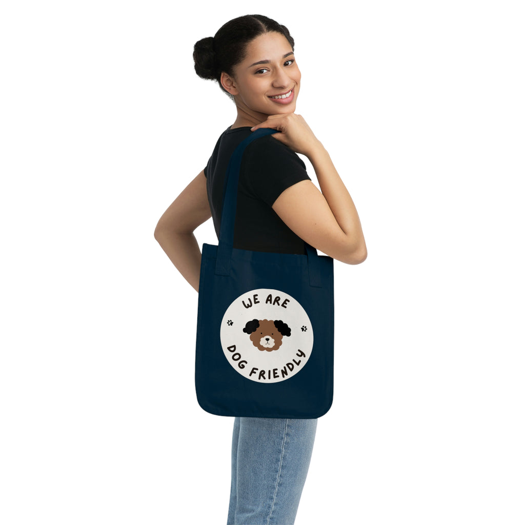 We are Dog Friendly POD Organic Canvas Tote Bag