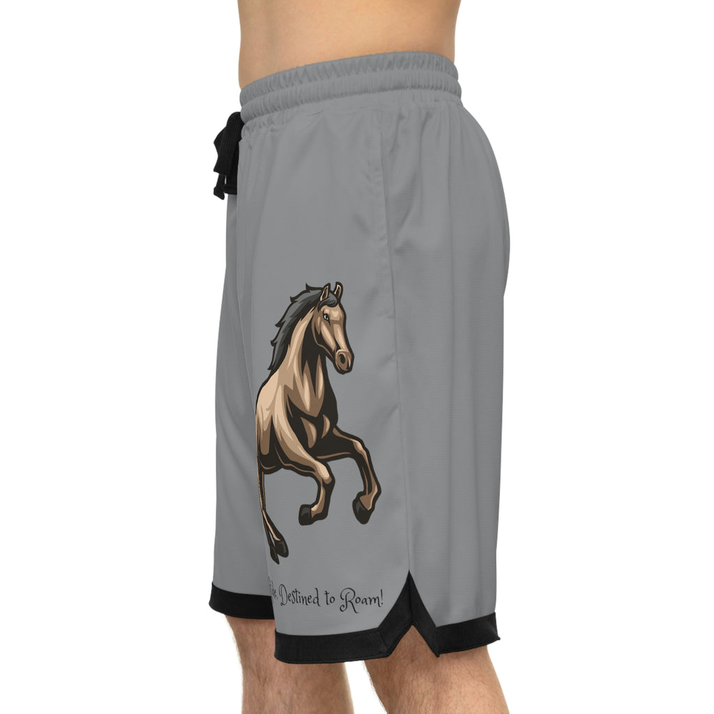 Born to Ride Horse POD Basketball Rib Shorts (AOP)