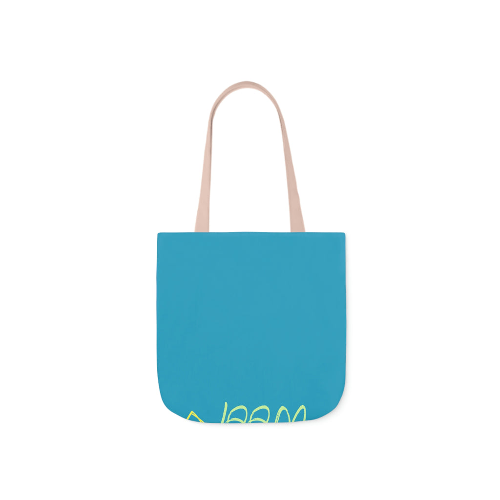 Neon Dog POD Polyester Canvas Tote Bag (AOP)