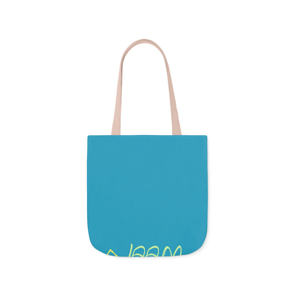 Neon Dog POD Polyester Canvas Tote Bag (AOP)