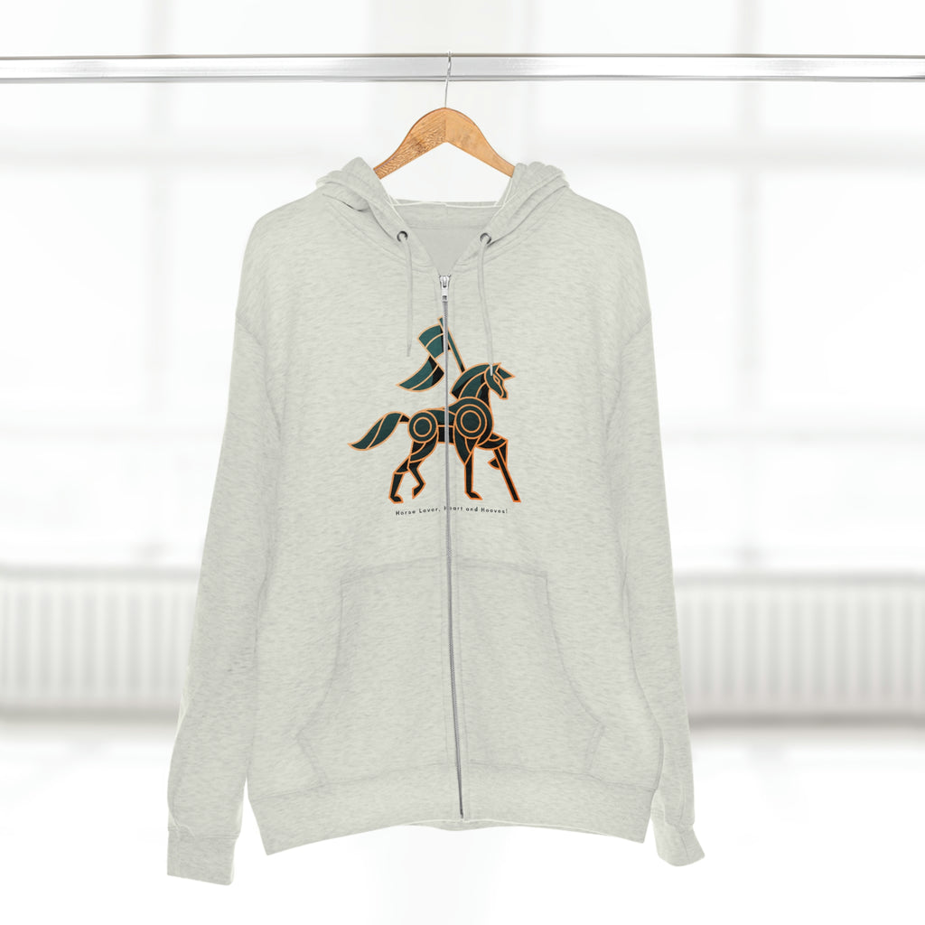 Horse Lover Hooves POD Unisex Premium Full Zip Hoodie