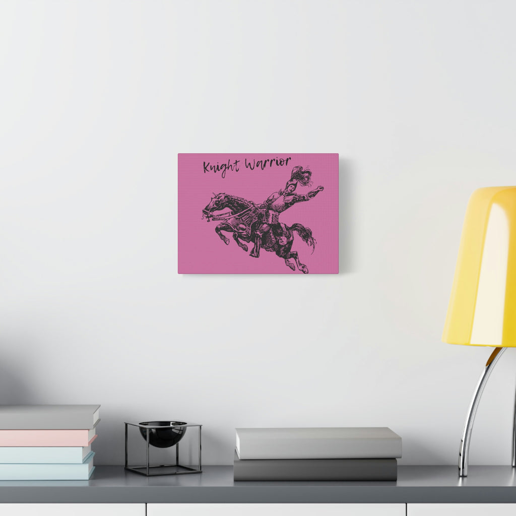 Knight Warrior Horse POD Matte Canvas, Stretched, 1.25"