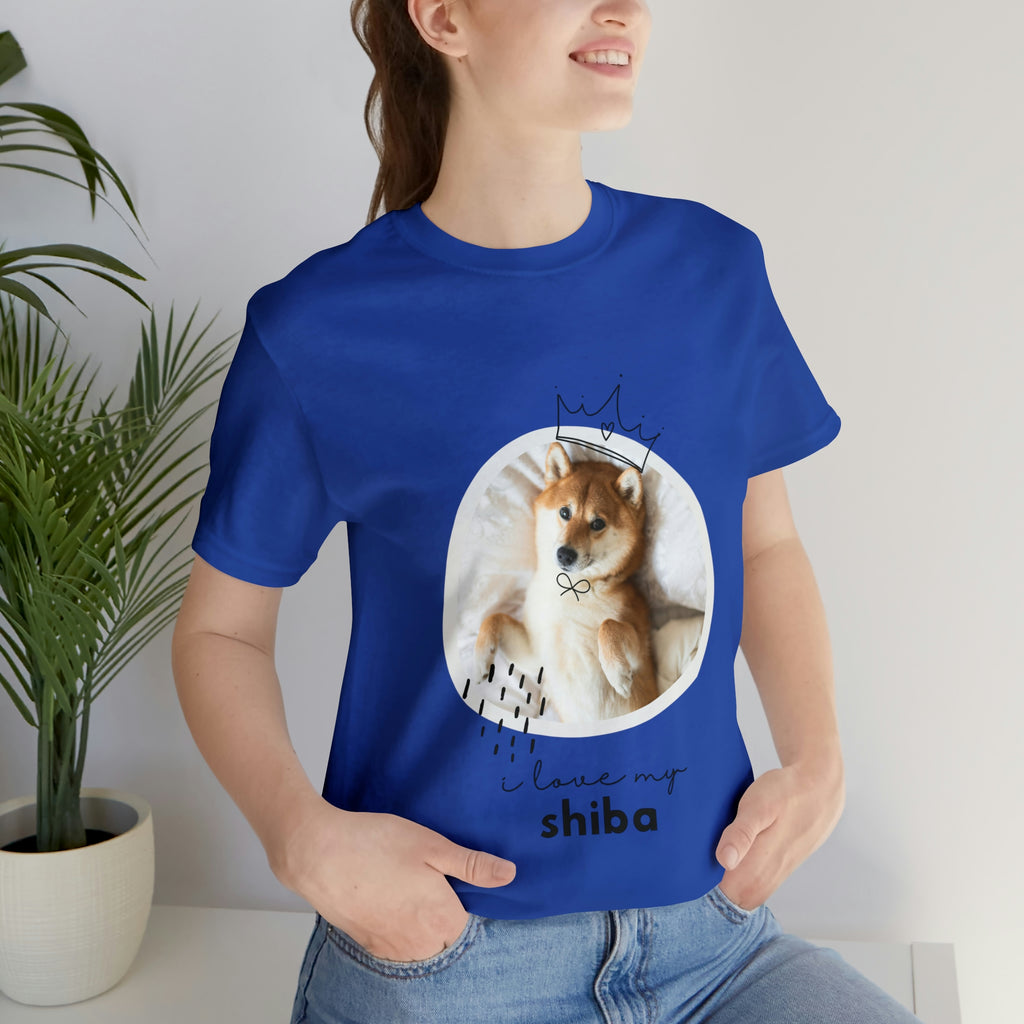 I love my Shiba Dog POD Unisex Jersey Short Sleeve Tee