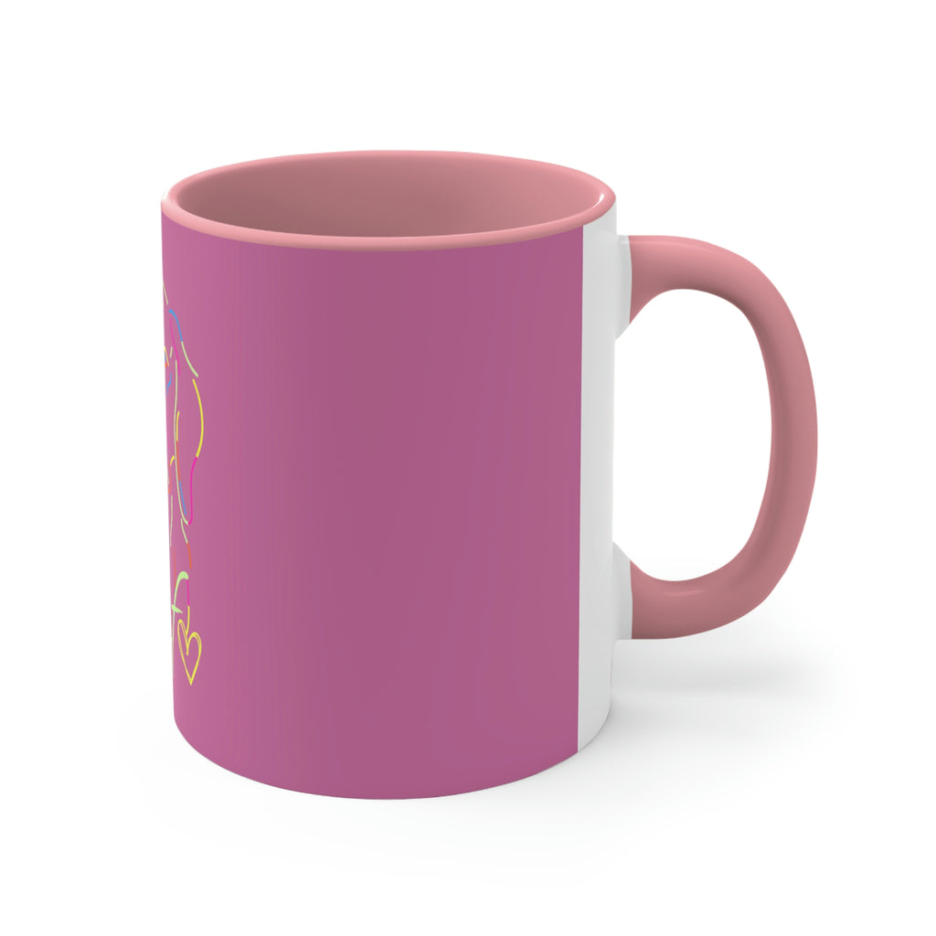 Neon Dog Accent Coffee Mug, 11oz (POD)