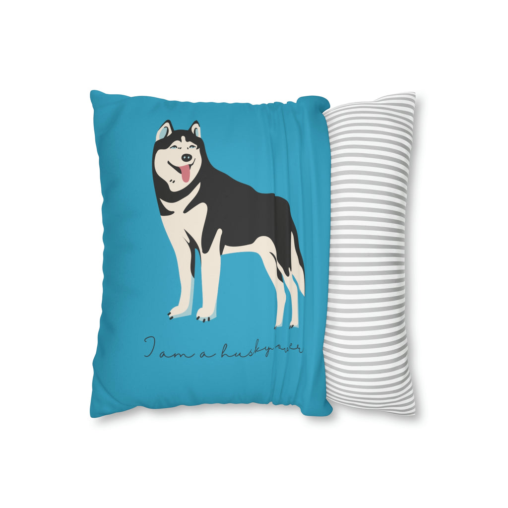 I love my Husky Dog POD I love my Corgis Dog POD Faux Suede Square Pillow Case