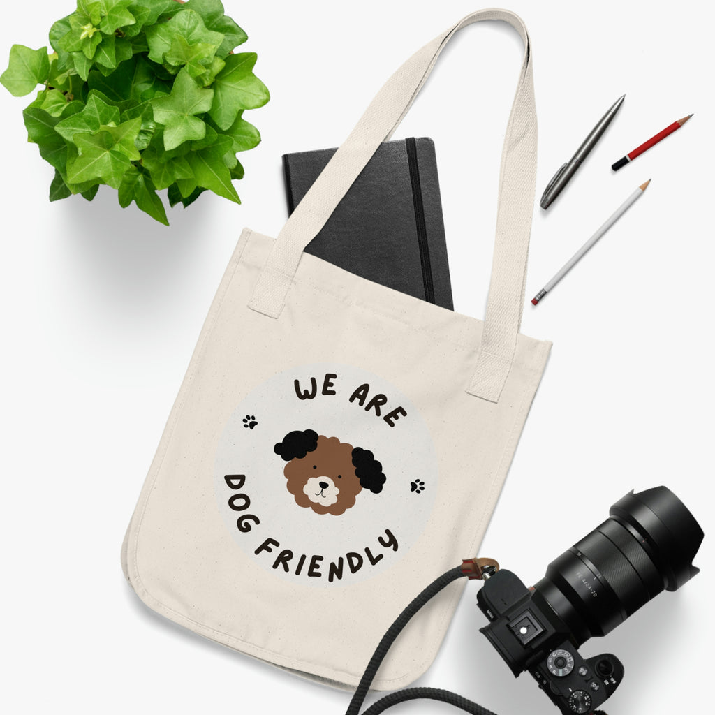 We are Dog Friendly POD Organic Canvas Tote Bag
